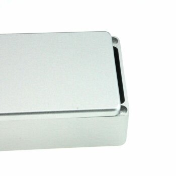 V&M Modding Box 1590B, Alu eloxiert Silber, inkl. Magnete