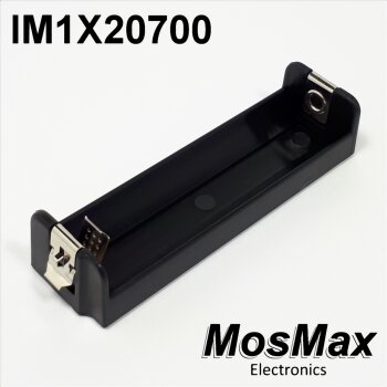 MosMax IM1X Akku Halter für 1 x 20-/21700 Li-Ion Zelle -Lötanschluß -