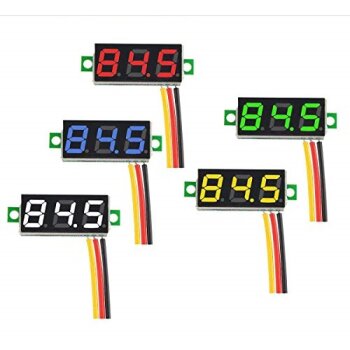 V&M Voltmeter 0.28, 3 cables, different colours