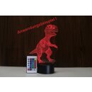 LED 3D night light lamps base/holder/stand black, 16 colors, remote control, USB-C