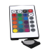 LED 3D night light lamps base/holder/stand black, 16 colors, remote control, USB-C