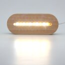 3D LED Nachtlicht Lampensockel/Basis aus Echt-Holz, oval, dimmbar