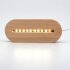 3D LED Nachtlicht Lampensockel/Basis aus Echt-Holz, oval, dimmbar
