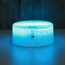 3D LED night light lamp base, base lights up with, 16 colors, remote control