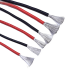 Cable set for DNA100C, red/black, AWG 14, 18, 24, 15cm each