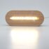 3D LED Nachtlicht Lampensockel/Basis aus Holz, oval, 7 Farben, dimmbar