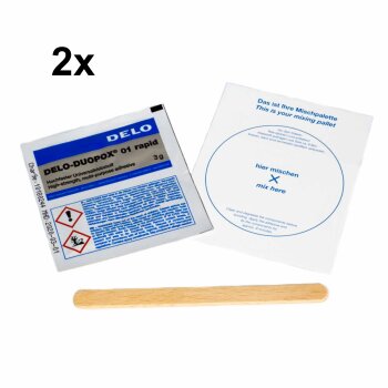 2 x Delo Duopox rapid 01, 2-component universal high-performance epoxy adhesive, 3g