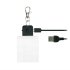 LED 3D Nachtlicht Lampen Sockel/Halter/Ständer schwarz, 16 Farben, Fernb., USB-C Rechteck 5x6cm-ohne 40cm Halsband