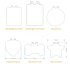 LED Schlüssel/Halsband Anhänger, 7 Farben, Li-Ion Akku, USB, Form Herz + Halsband